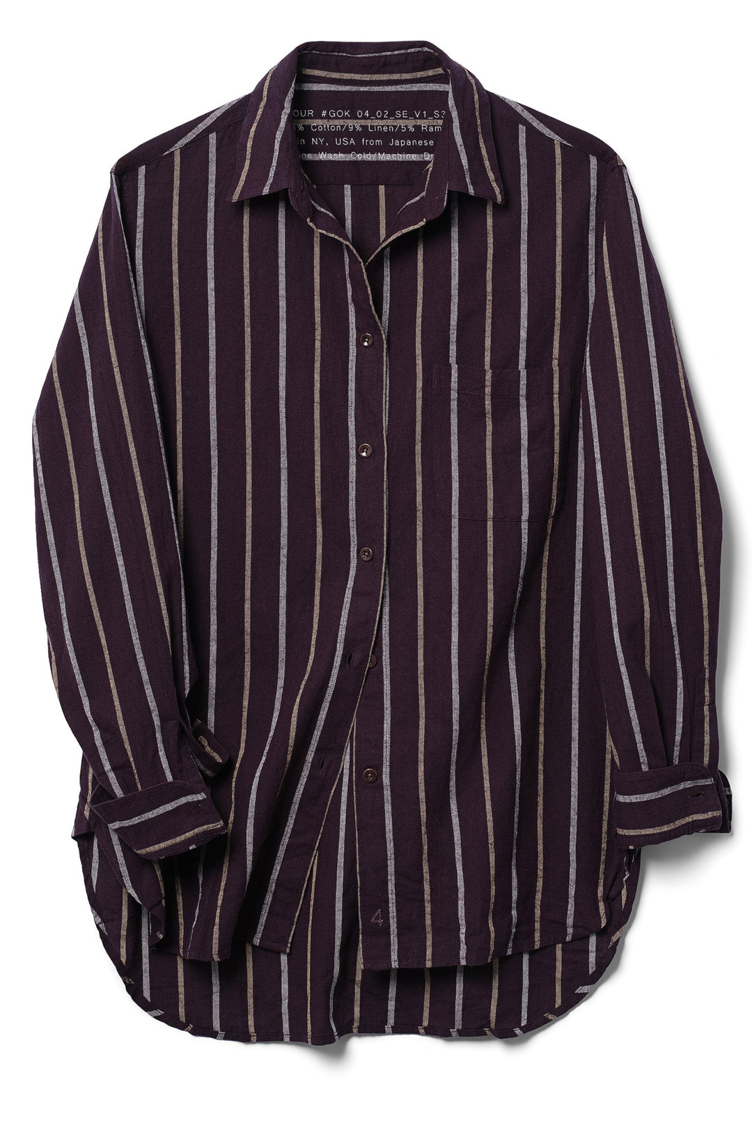 4Worn Work Shirt in Brushed Cotton (Japanese Deadstock) by 4 in Shirts & Tops