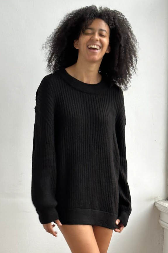 4Worn Un-dyed Black Alpaca by 4 in #alpaca sweater