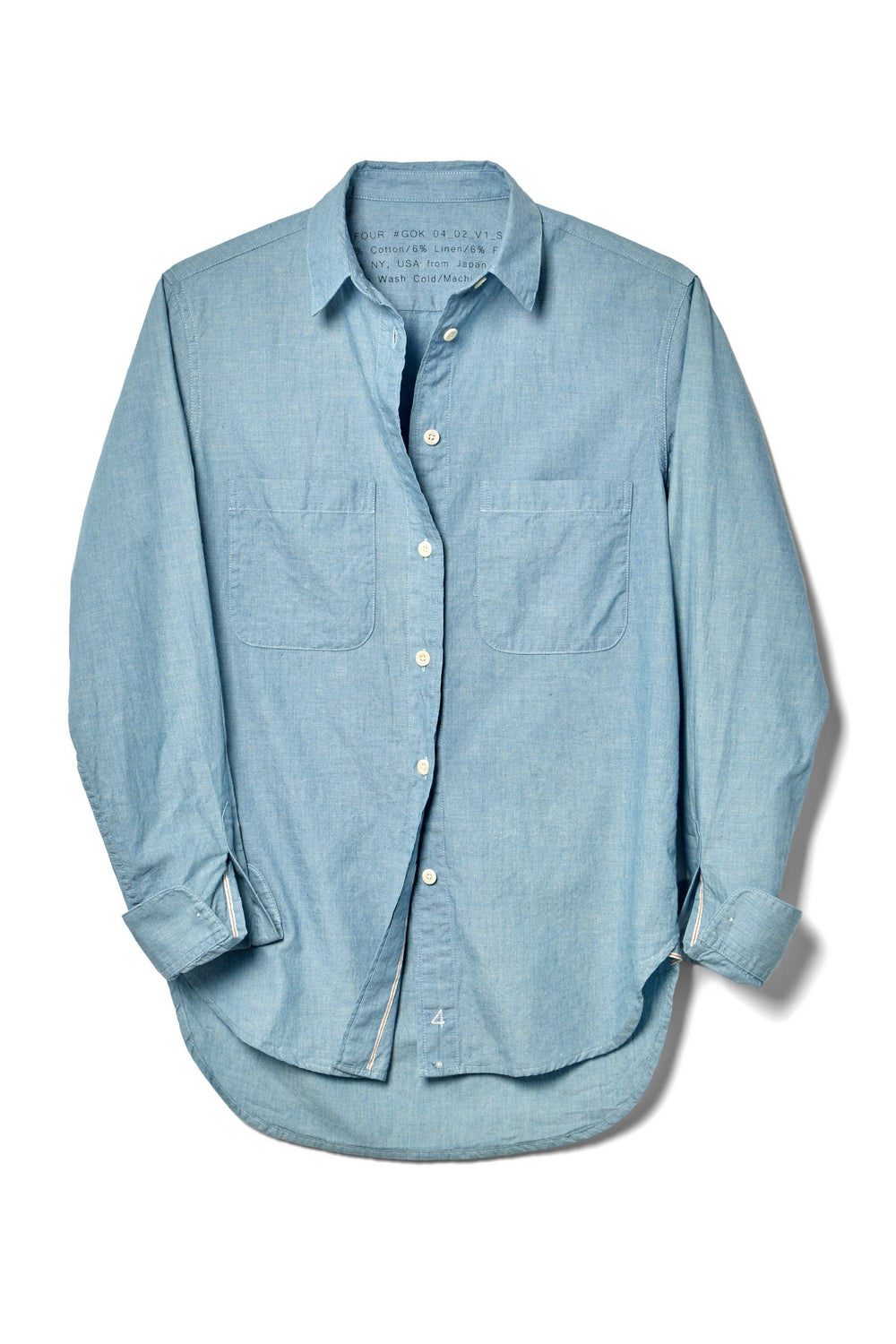 Work Shirt Indigo Chambray by 4 in Shirts & Tops