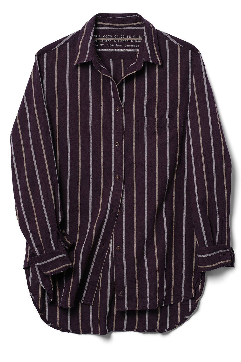 4Worn Work Shirt in Brushed Cotton (Japanese Deadstock) by 4 in Shirts & Tops