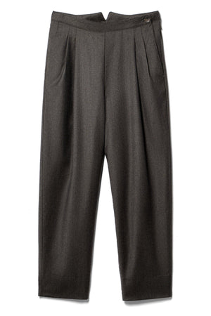 FOUR OBJECTS CHARCOAL THE Trouser in tropical rws wool by 4 in PANTS