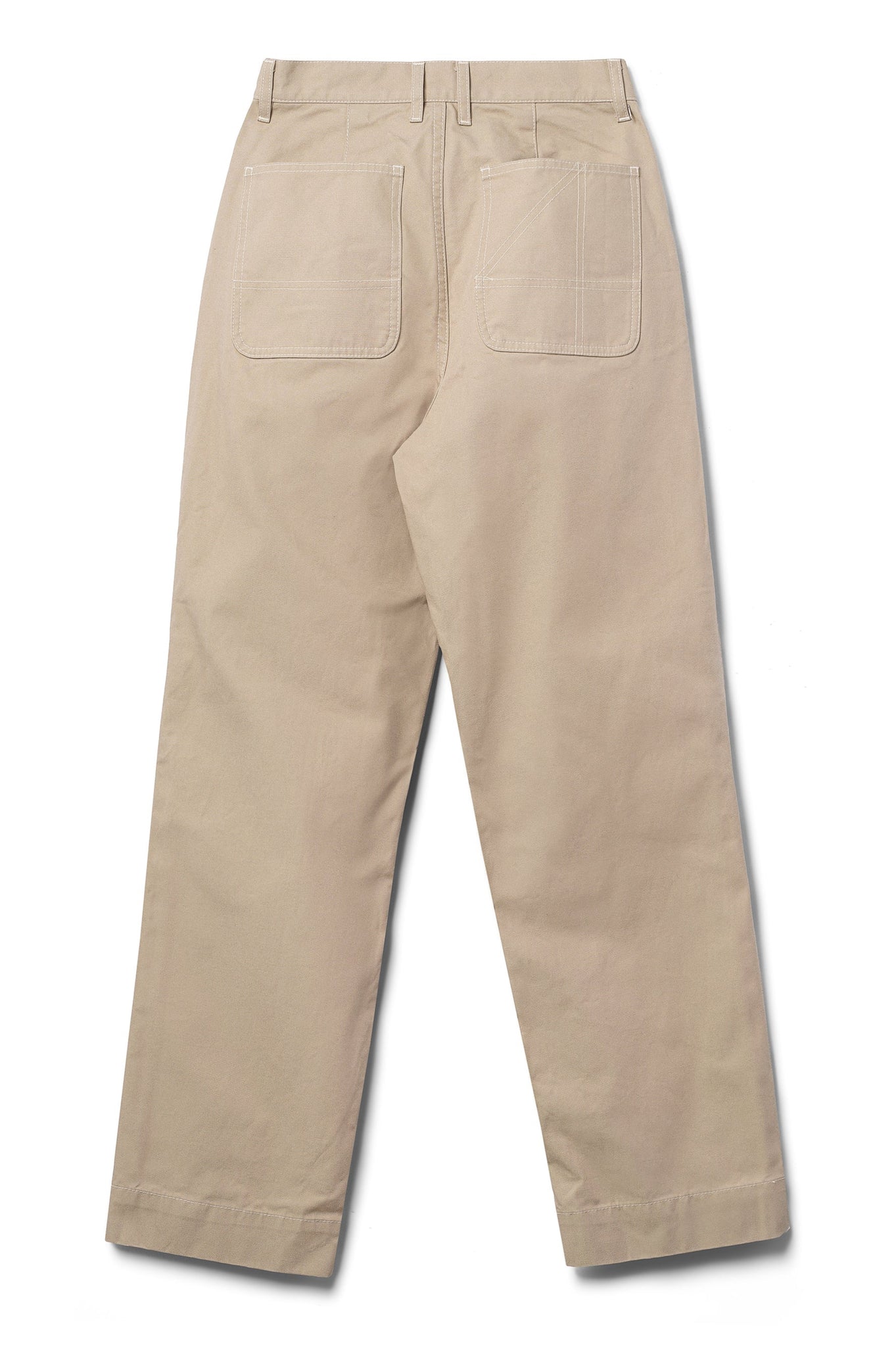 FOUR OBJECTS UNDYED UTILITY PANT BACK FLAT