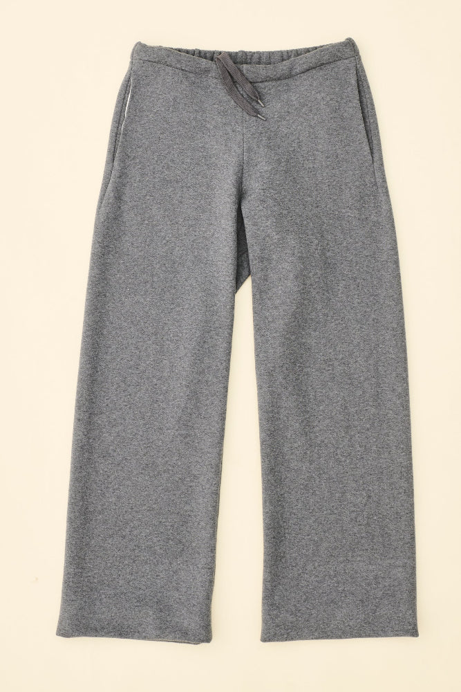 grey rws merino and organic cotton sweatpants with pockets and drawstring