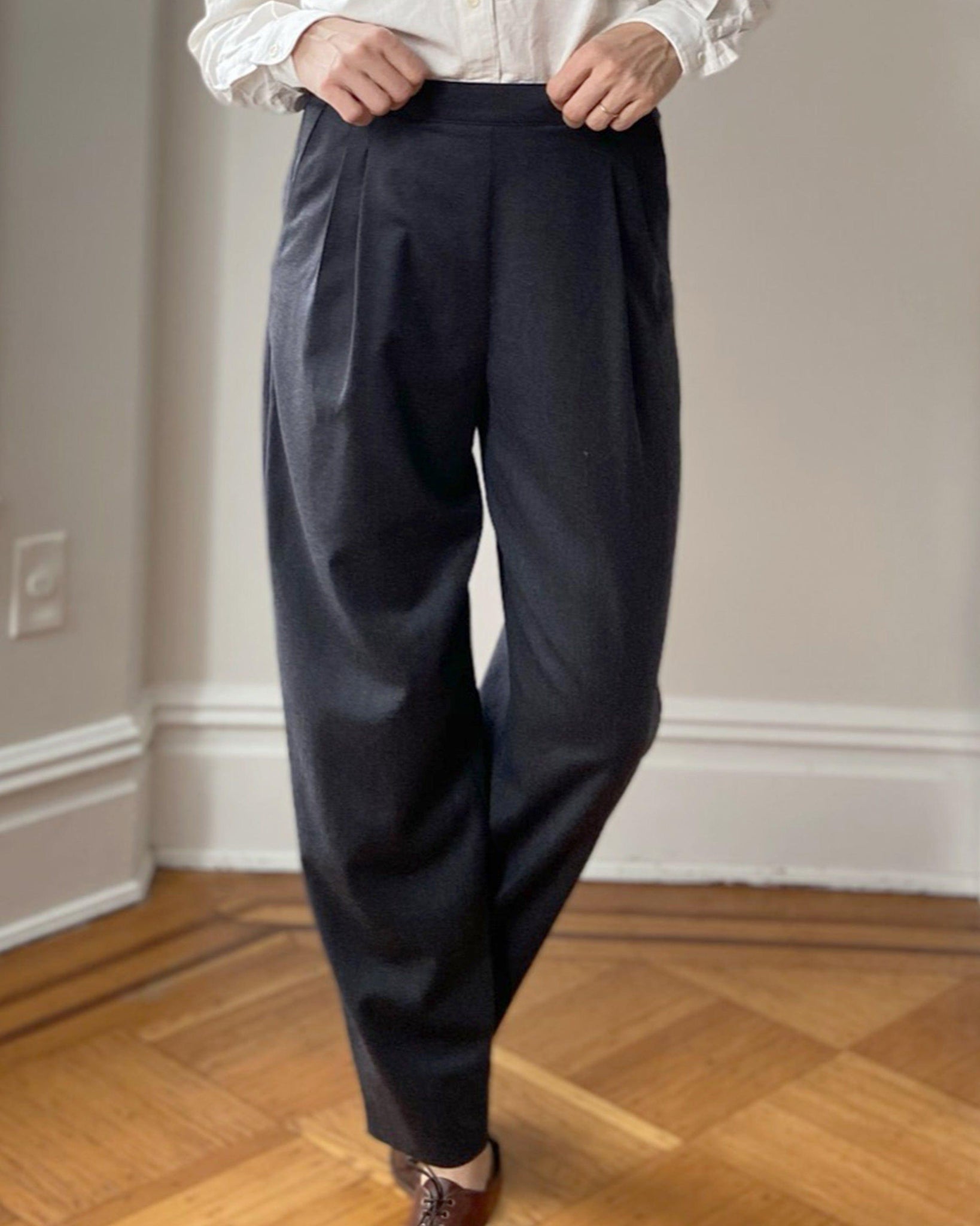 THE Trouser in tropical rws wool by 4 in PANTS
